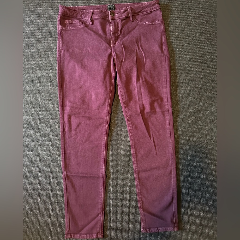 Maroon Just Black Skinny Jeans